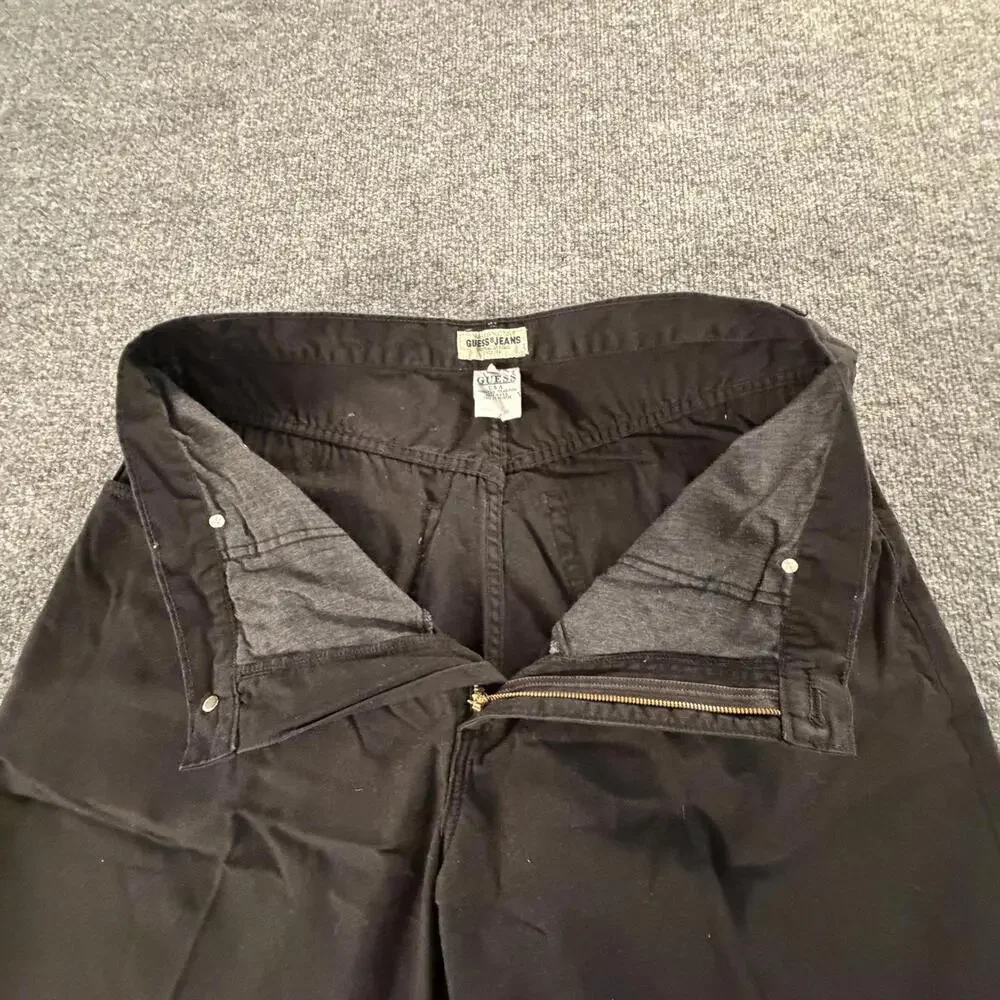 Vintage Guess‎ Jeans USA Black Denim Shorts Men’s 34 90s Y2K #715